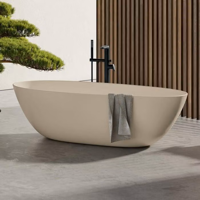 V&B vasca rettangolare Antao 170x75cm, mandorla, freestanding