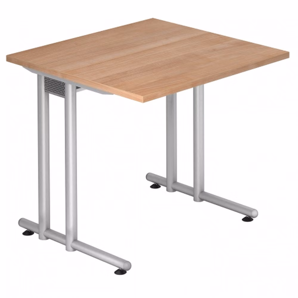 HAMMERBACHER NS08 Schreibtisch nussbaum quadratisch