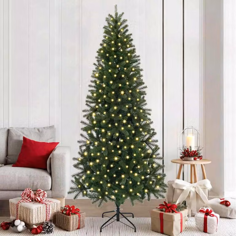 Maison Exclusive - Albero di Natale artificiale, verde, 210 cm, realizzato in PE e PVC