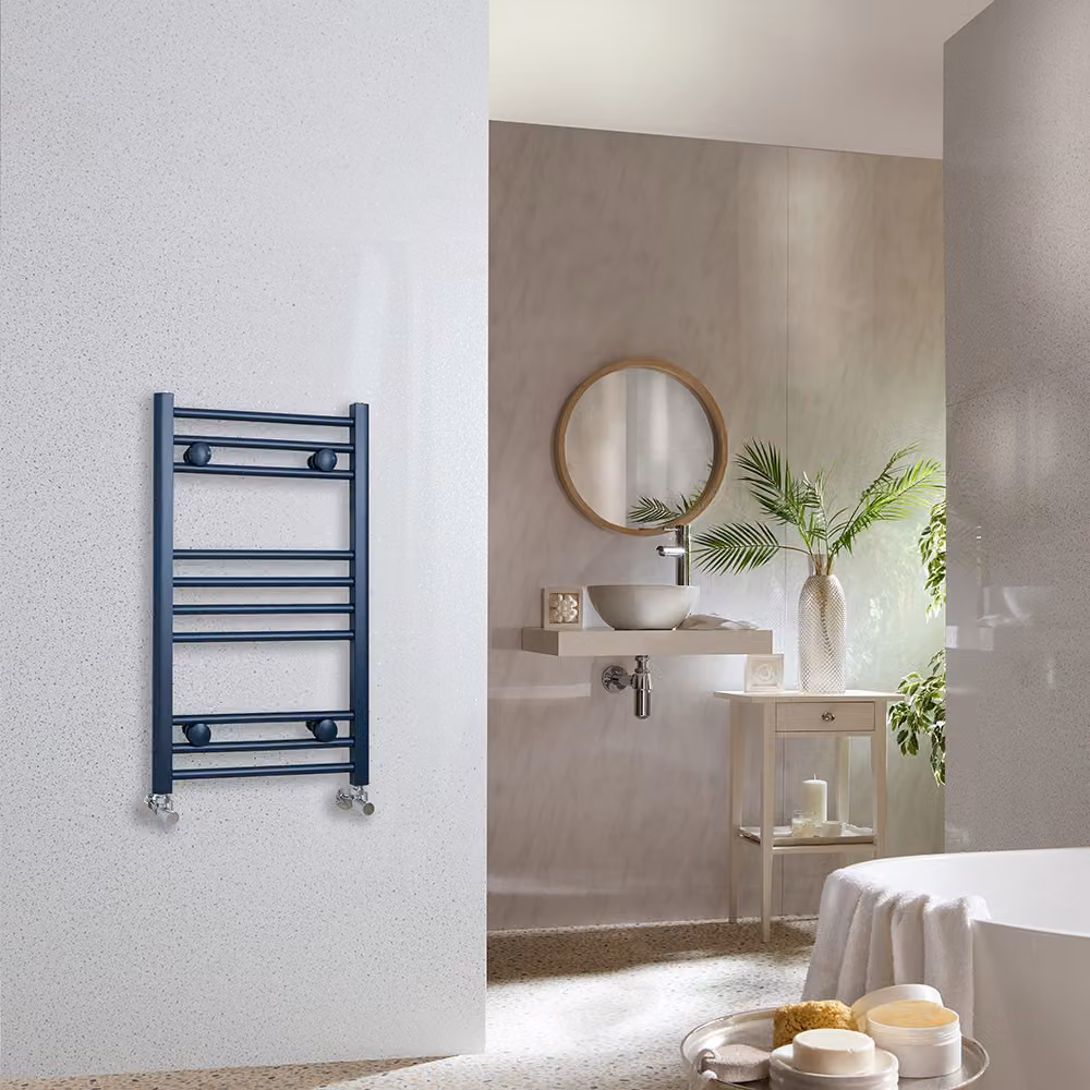 Scaldasalviette Diritto Blu (Regal Blu) - 800mm x 500mm - Ive