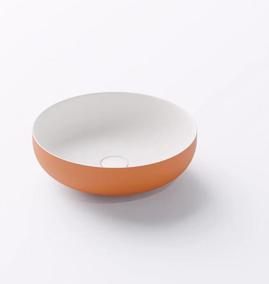 Steinberg Série 440 lavabo à poser, rond, sans trop-plein, 400x400x120mm, SOLIDSurface, 440612007, 440612007