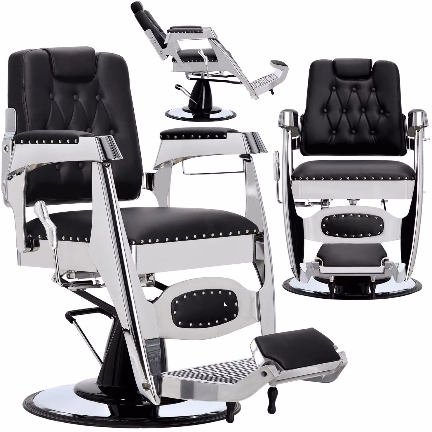 Poltrona da barbiere parrucchiere idraulica girevole per il salone barbiere barber shop Lancis Barberking