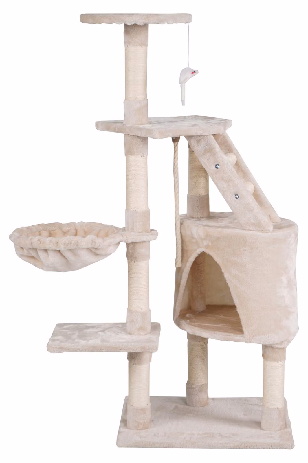 Aga Tiragraffi per gatti 49x40x115 cm Beige