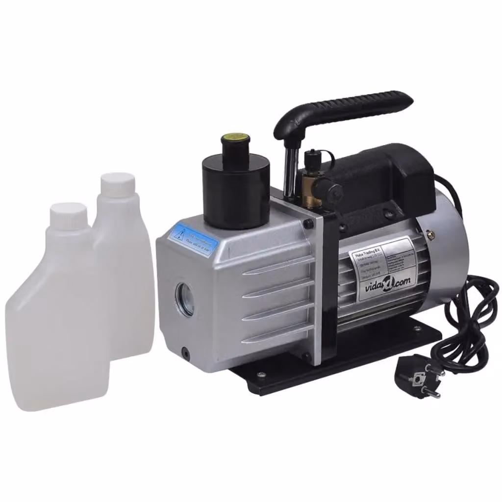 Kit Pompa di Aspirazione CFW2077036 con Manometro a 2 Vie in Alluminio Argento 50 L/min – 2