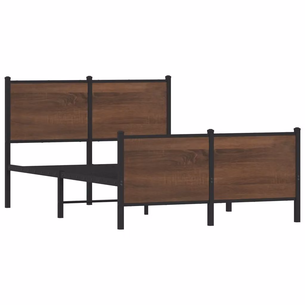 Struttura Letto in Metallo Design Mania Colore Marrone L/P/H: 120 x 200 x 91,5 cm – 2