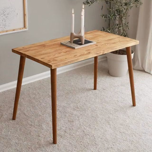 Scrivania DMORA in legno color quercia, tavolo da ufficio moderno L 110 cm x P 60 cm x H 73 cm