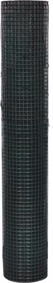 vidaXL Recinto in filo per polli zincato con rivestimento in PVC 25x1 m Verde
