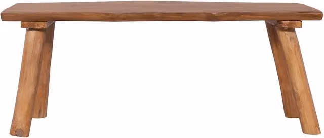 Panchina da giardino vidaXL in legno massello di teak oliato, colore marrone, L: 120 cm