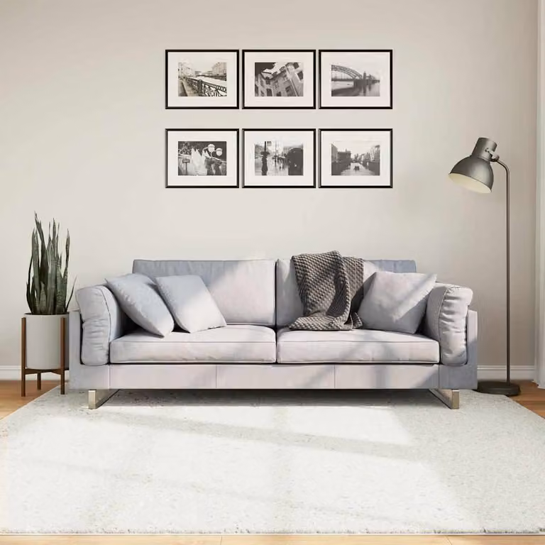 Tappeto a pelo corto vidaXL OVIEDO Grigio 200 x 200 cm