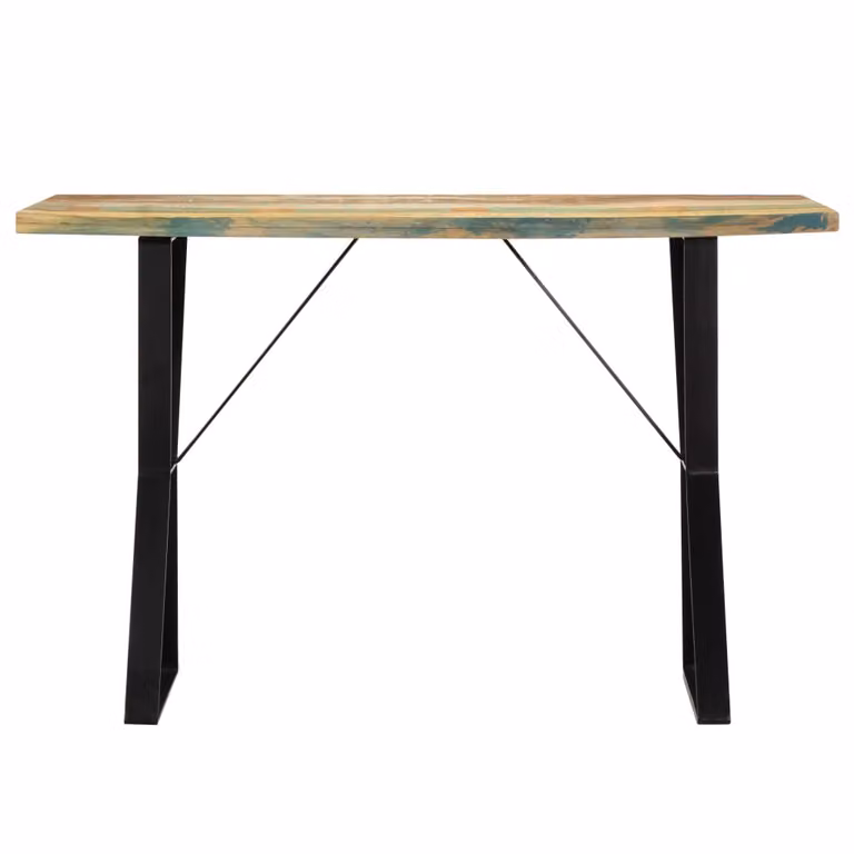 Tavolo da pranzo 120x60x76 cm in legno massiccio di recupero
