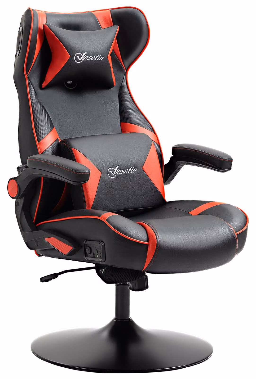 Vinsetto: poltrona da gaming con funzione oscillante, poltrona da gaming con altoparlanti, sedia da ufficio in ecopelle