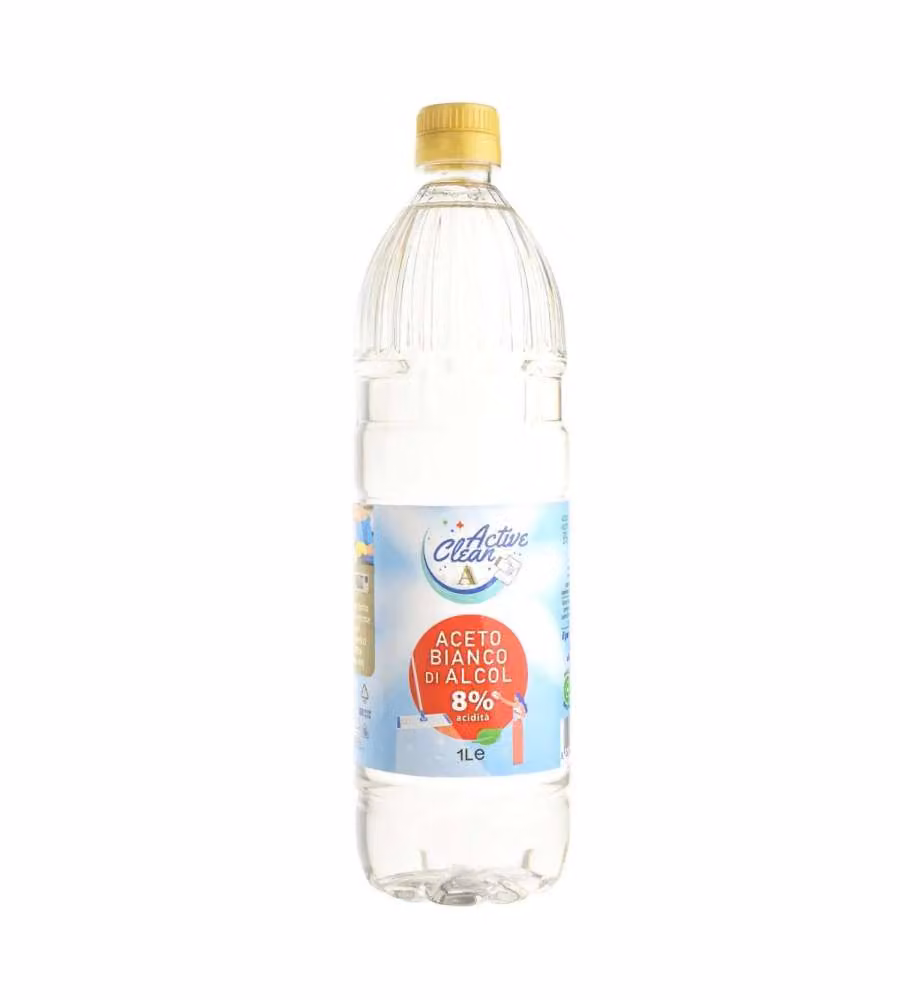 Aceto Bianco di Alcol 8% 1 L - Aceto Multiuso per Pulizie e Cucina