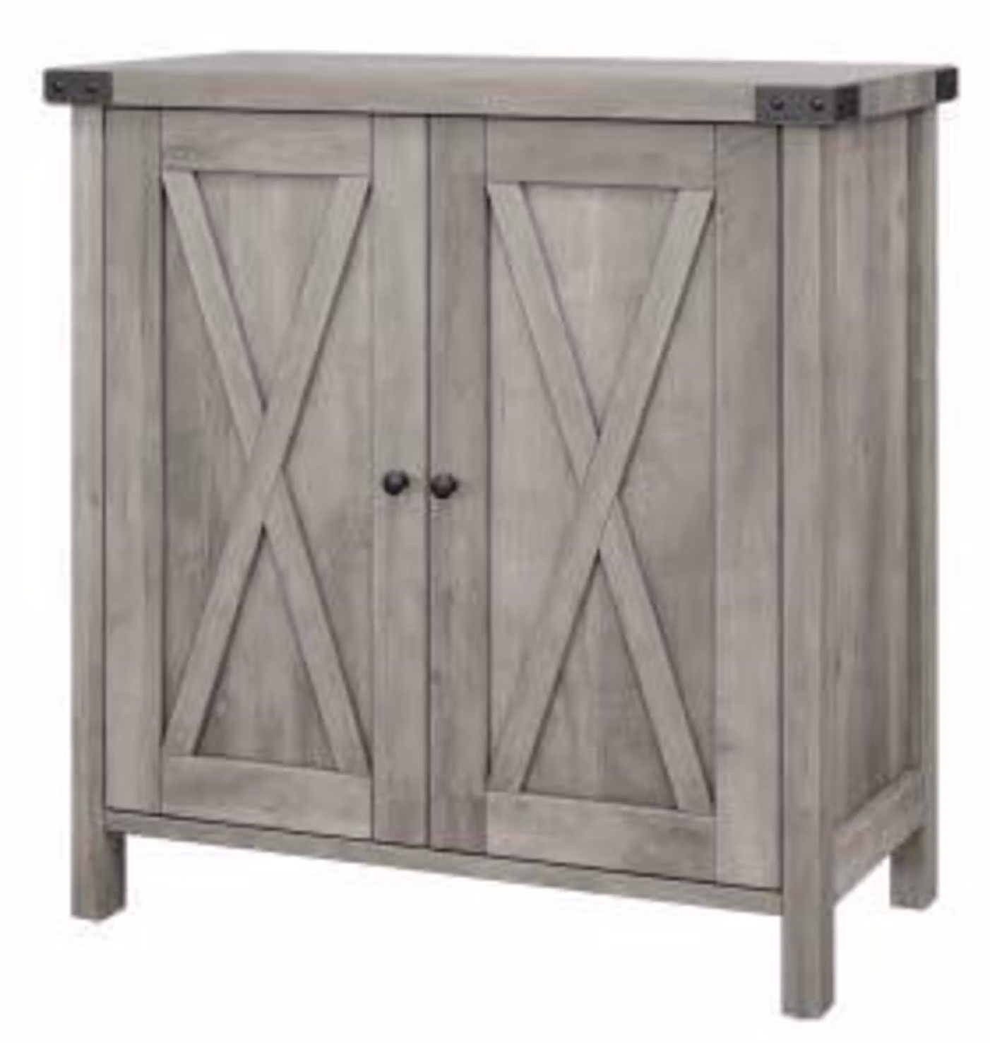 Mobile contenitore con 2 vani e 2 ante, ideale come credenza o comodino, dimensioni 76 x 40 x 80 cm, colore grigio