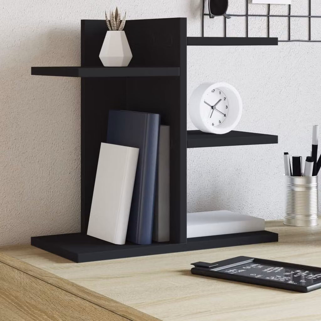 Maison Exclusive - Organizer da scrivania Nero 42x21,5x42 cm Materiale ligneo