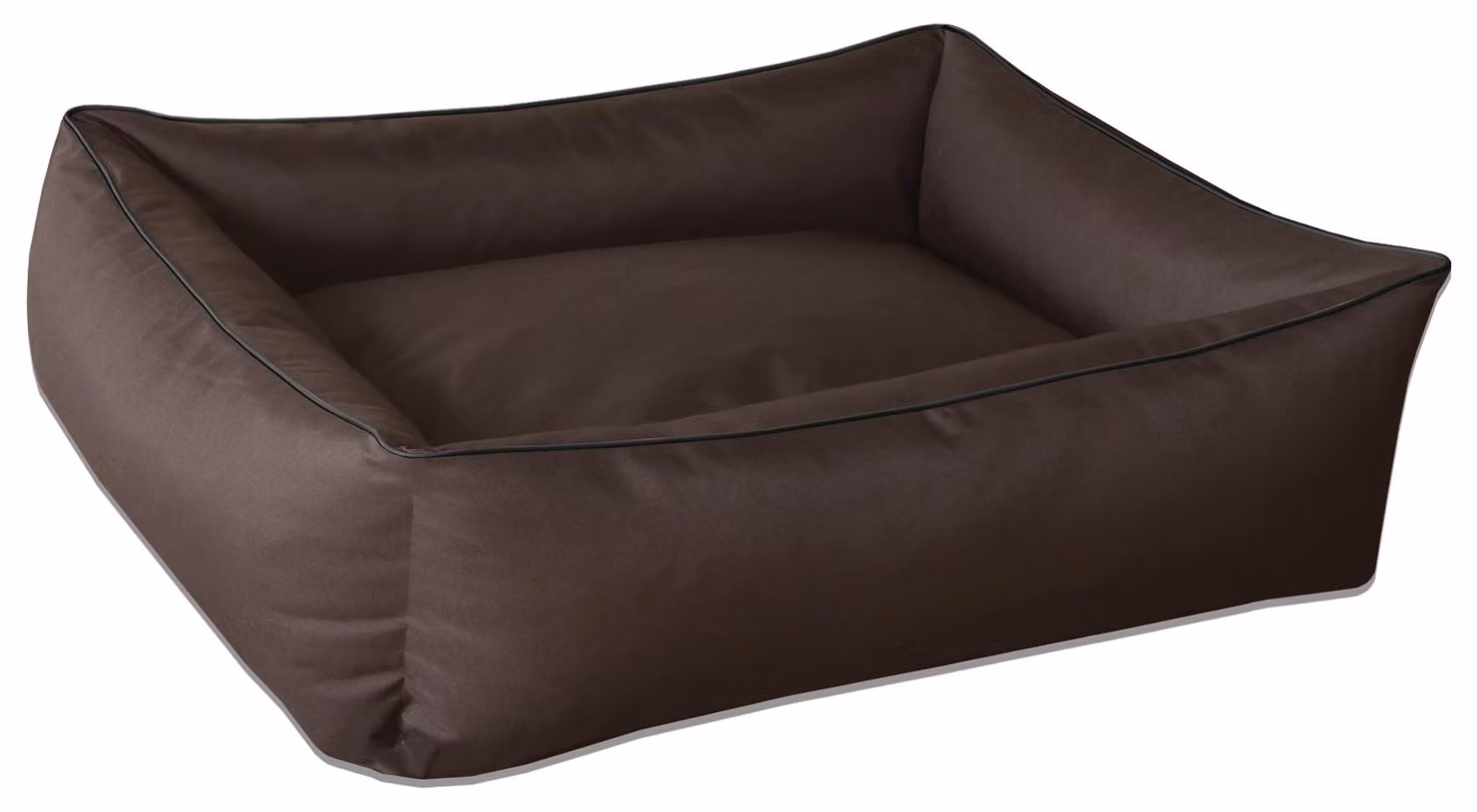 BedDog Lettino per cani MAX Divano per cani Cuscino per cani Lettino per cani con bordo, CHOCOLATE (marrone), (XXL) ca. 120x85x23 cm