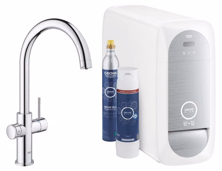 CASA39 Grohe Blue Home Connected Depuratore Acqua Miscelatore cucina canna alta 31545001