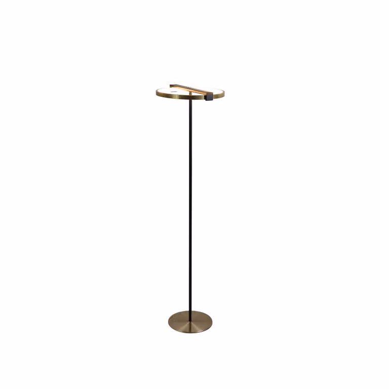 Searchlight Lampada da terra a LED Aerial, dimmerabile, Bronzo / Ottone antico, Soggiorno / Sala da pranzo, Metallo, Moderno, Lampada LED da terra