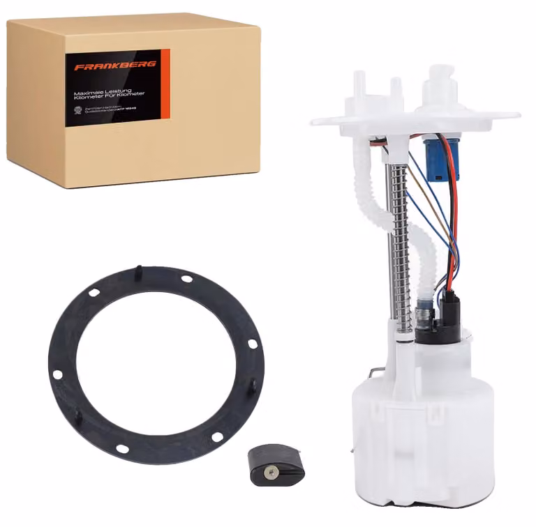 Pompa carburante, larghezza 104,5 mm, altezza 290 mm, tensione 12 V, portata 85 l/h, pressione di esercizio 3 bar