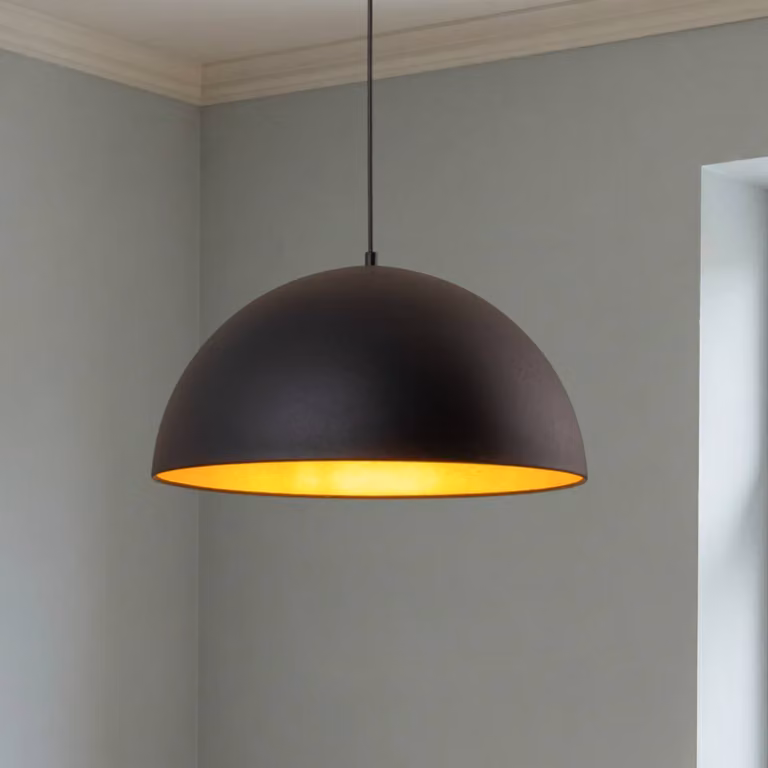 Lampada a sospensione Lipeo ROYALTECH, dimmerabile, Nero, Soggiorno / Sala da pranzo, Metallo, Lampada a sospensione