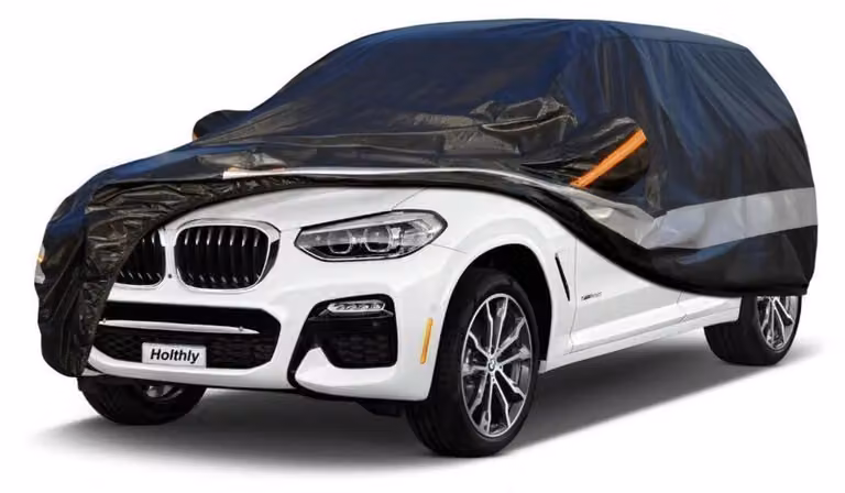 Copertura protettiva per auto, compatibile con BMW X3 (2011-2024), multistrato (10 strati), impermeabile, traspirante, colore nero
