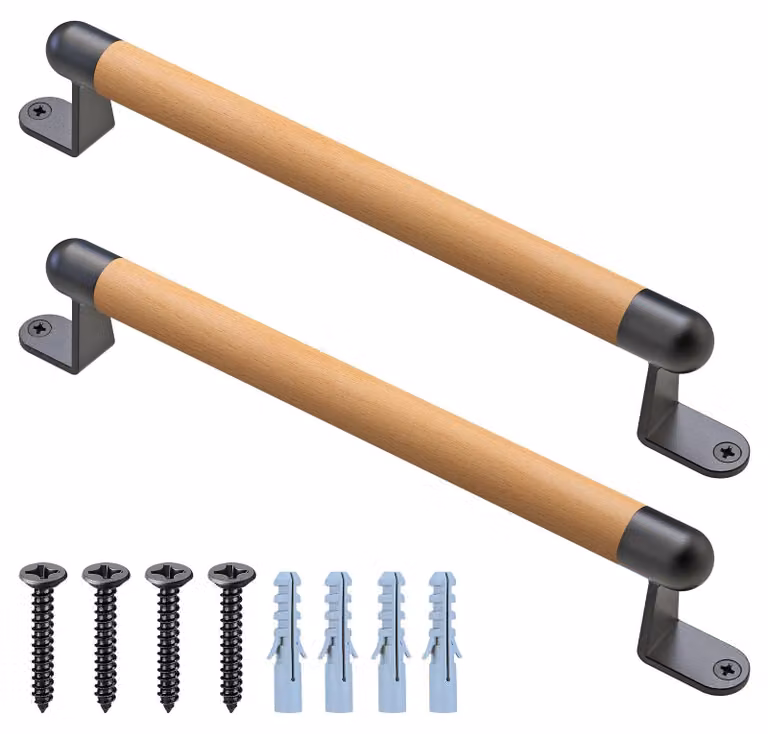 Maniglie in legno per scale e bagni