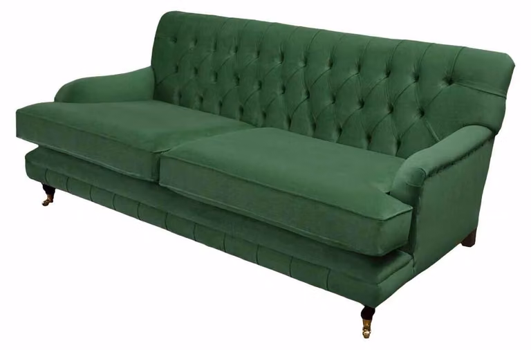 Chesterfield 3 Sitzer Designer Sofa Couch Polster Luxus Couchen Textil