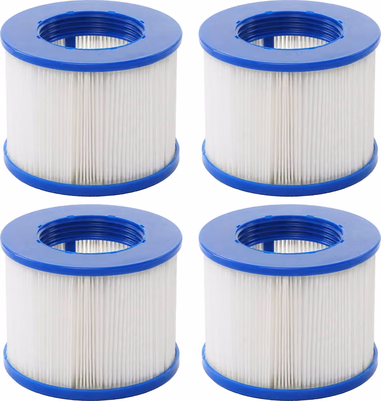 Filtro per acqua per vasca idromassaggio MCW-E32, filtro di ricambio, cartuccia filtrante, filtro a lamelle, accessori ~ 4 pezzi
