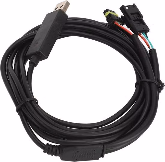 Cavo sostitutivo con connettore Y-splitter USB-C e CAN per alimentazione, colore nero