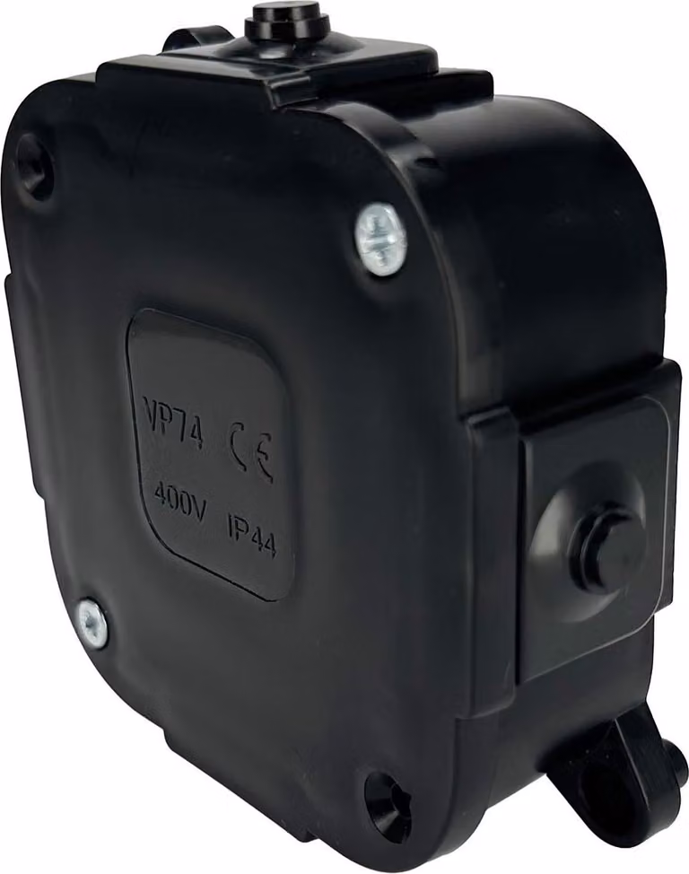 Scatola da incasso 88x88x40mm IP44 400V con terminali neri VP-74 EDO777933 EDO Technic