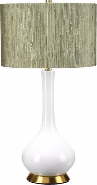 Lampada da tavolo Milo ceramica verde 69cm E27 Elstead