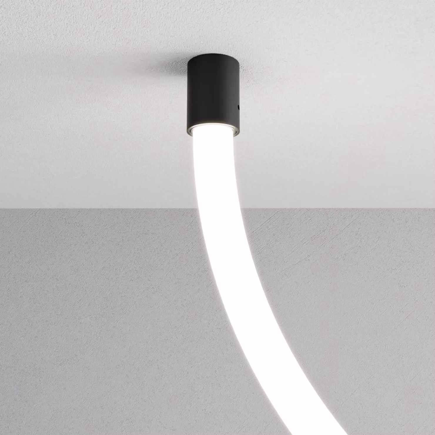 ARELUX XLOOP 18 - Elemento da parete/soffitto - Biela