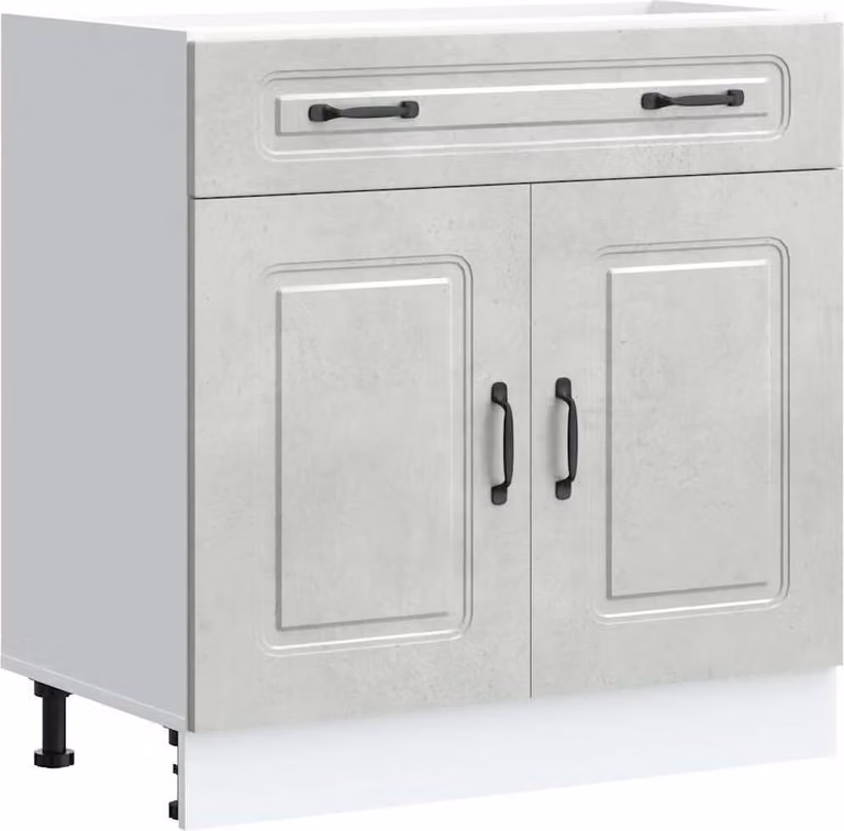 Base da Cucina Kalmar Grigio Cemento in Legno Multistrato