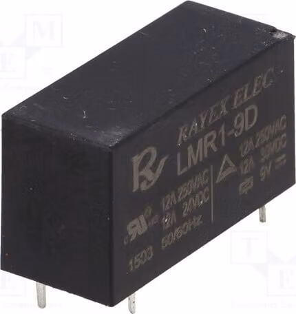 1 relè: elettromagnetico, bobina: 12VDC, 16A/250VAC, modello LM1HA-12D