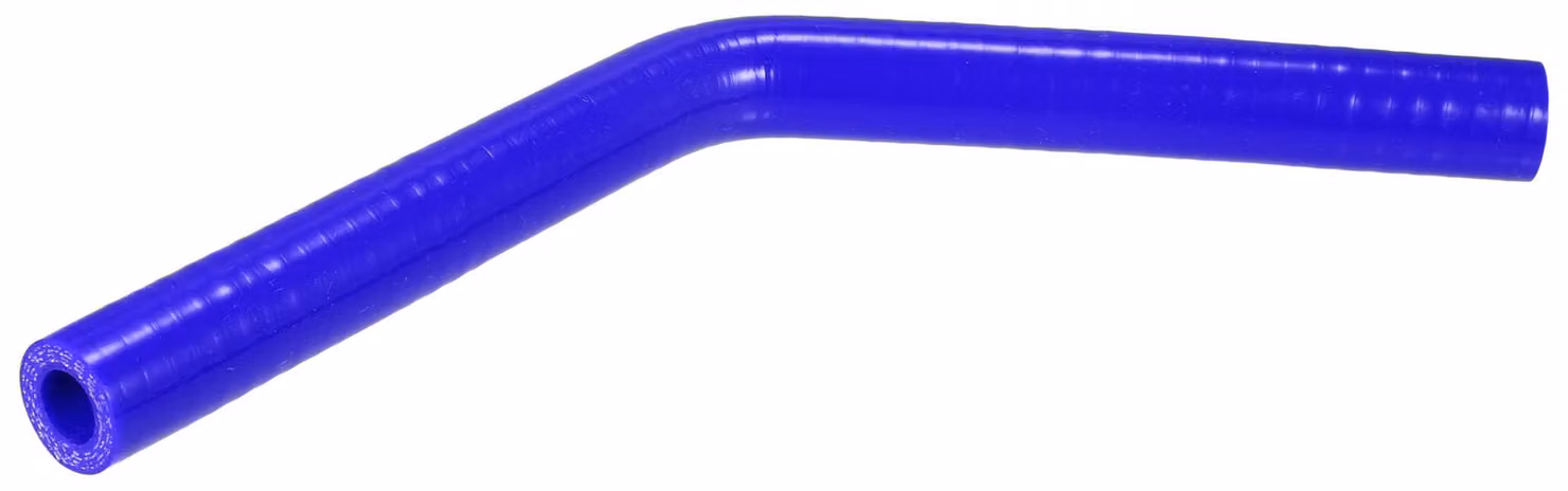 Raccordo universale a 45 gradi - Tubo in silicone - Diametro interno 13 mm - Diametro esterno 23 mm - Lunghezza 150 mm - Resistente agli urti - Tubo in silicone