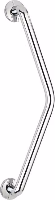 Maniglione di sostegno Wenko angolato a 135 gradi in alluminio cromato argento L/P: 37 x 37 cm