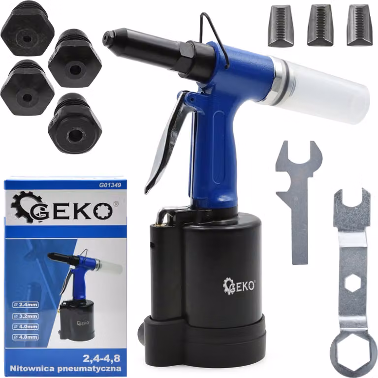 Rivettatrice pneumatica professionale 2.4-4.8 mm Geko