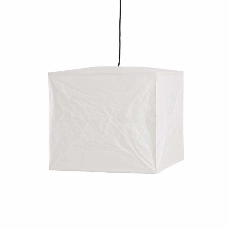 HAY Paralume Cube, altezza 40 cm, bianco, carta Cube, Bianco / Opale, Carta / Lunolit / Lunopal, Design