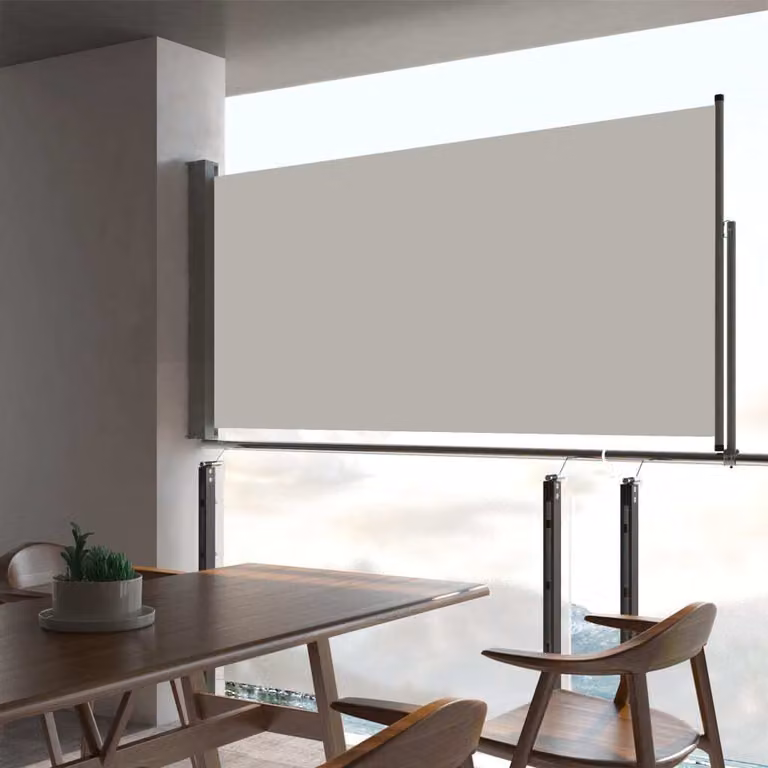 Maison Exclusive - Tenda da sole laterale estensibile, 80x300 cm, color crema