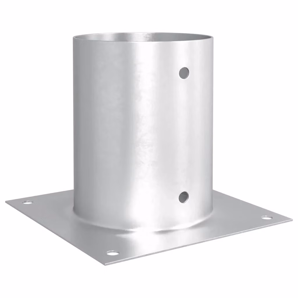 Set di 12 ancore rotonde per terreno vidaXL in metallo argento L/P/H: 18 x 18 x 15 cm – 2