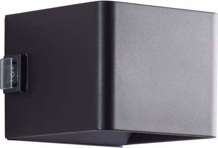Lampada da parete magnetica a LED per esterni, ISEO, ricaricabile, nera, con sensore di movimento, 4W 300lm 3000K USB