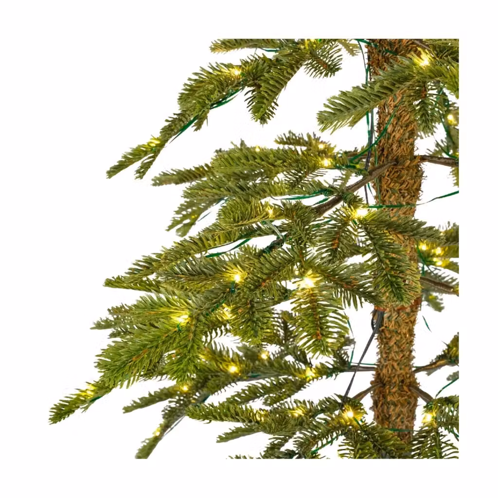 Albero di Natale Alpin Fir IPERBRIKO verde con 200 LED luce bianca calda H: 210 cm – 2