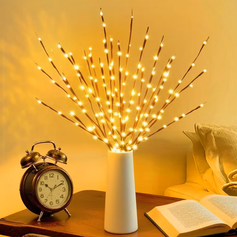 Confezione da 6 luci a LED da soffitto, alimentate a batteria, 30 pollici, luce bianco caldo