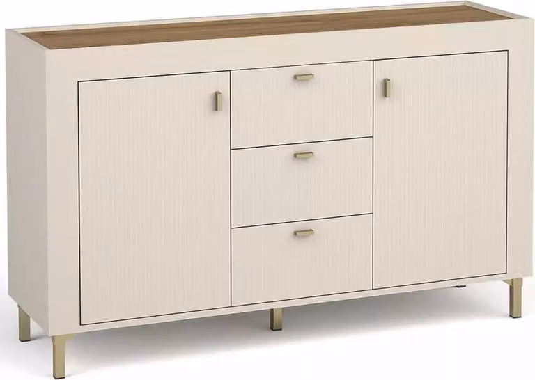 Comò combinato AUROVA - cashmere / rovere whisky