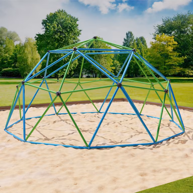 Struttura di arrampicata 305x305x155cm DomeClimber cupola di arrampicata per bambini Geodome 10FT - blu/verde