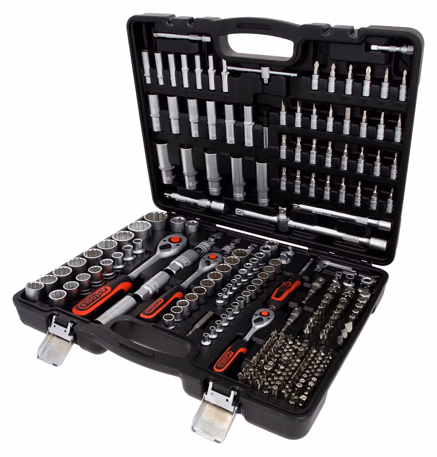 KS Tools Set di chiavi a bussola 1/4"+3/8"+1/2", 255 pezzi