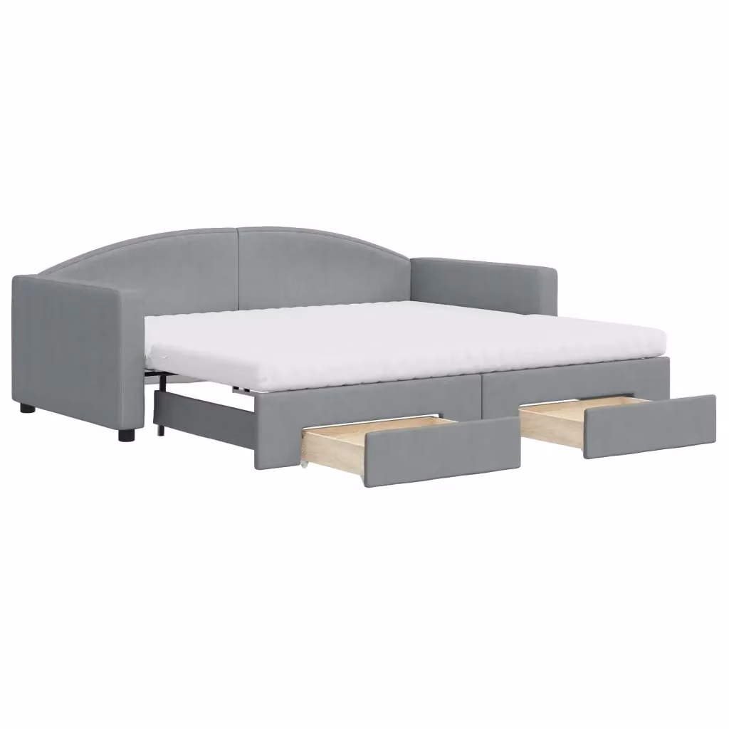 Divano Letto Moderno vidaXL Grigio per Soggiorno e Camera da Letto – 2