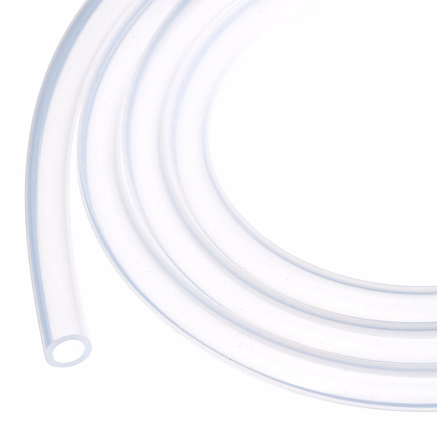 Tubo in silicone da 20 piedi - Tubo flessibile con diametro interno di 7 mm e diametro esterno di 10 mm - Trasparente - Adatto per irrigazione/produzione di birra - Resistente alle alte temperature - Tubo in silicone