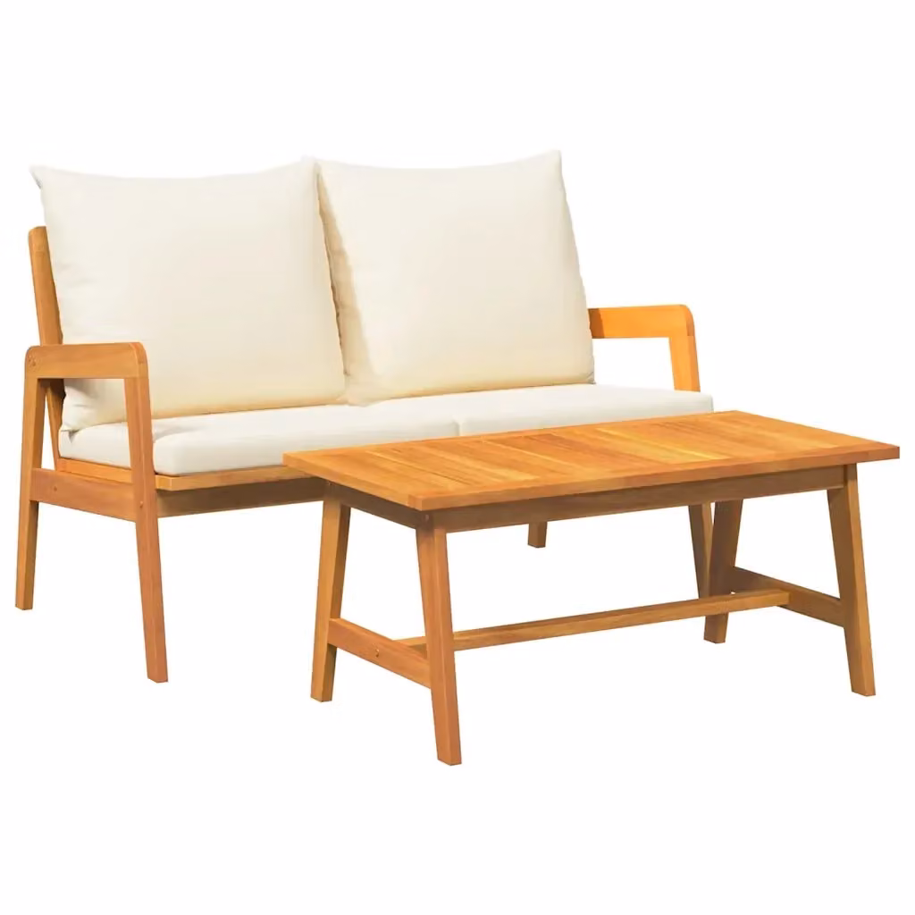 Set bistrot da giardino vidaXL in legno di acacia massello oliato marrone, L/P/H: 71 x 45 x 110 cm – 2