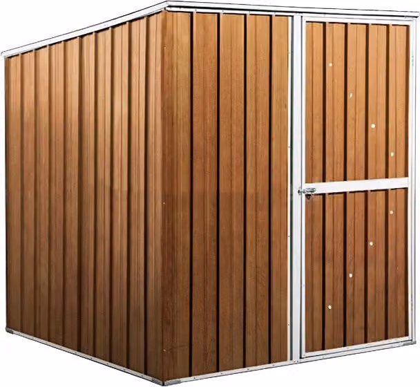 Casetta Box da Giardino in Lamiera di Acciaio Porta Utensili 175x185x192 cm Enaudi Legno