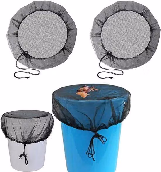 Cisterne per l'acqua piovana da 80 cm, regolabili, resistenti alle intemperie, con protezione anti-foglie e anti-insetti, 2 pezzi